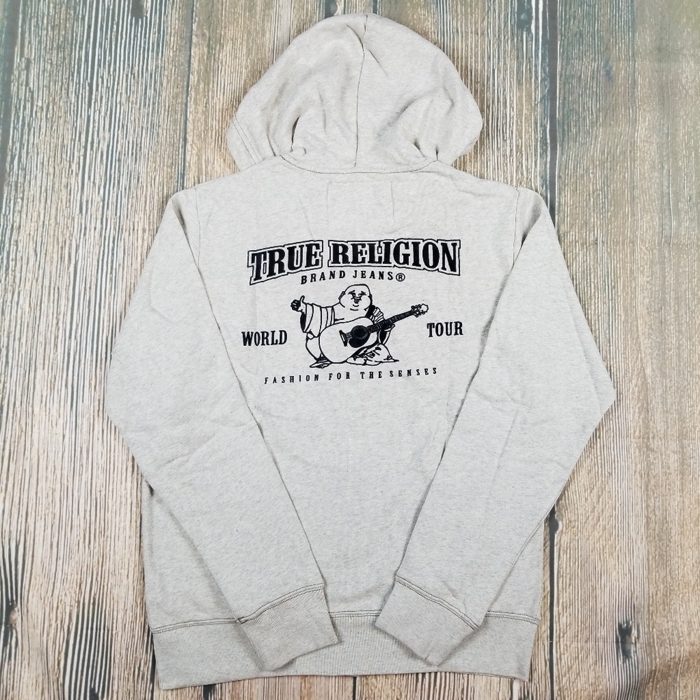 *NWT* TRUE RELIGION Buddha logo hoodie - Oatmeal